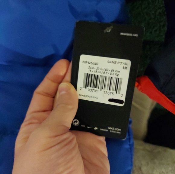 Nike Kids Puffer Jacket in Blue and Navy - Picture 2 of 3